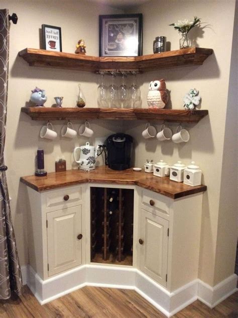 Maximizing Your Kitchen Space with a Stylish Corner Coffee Cabinet